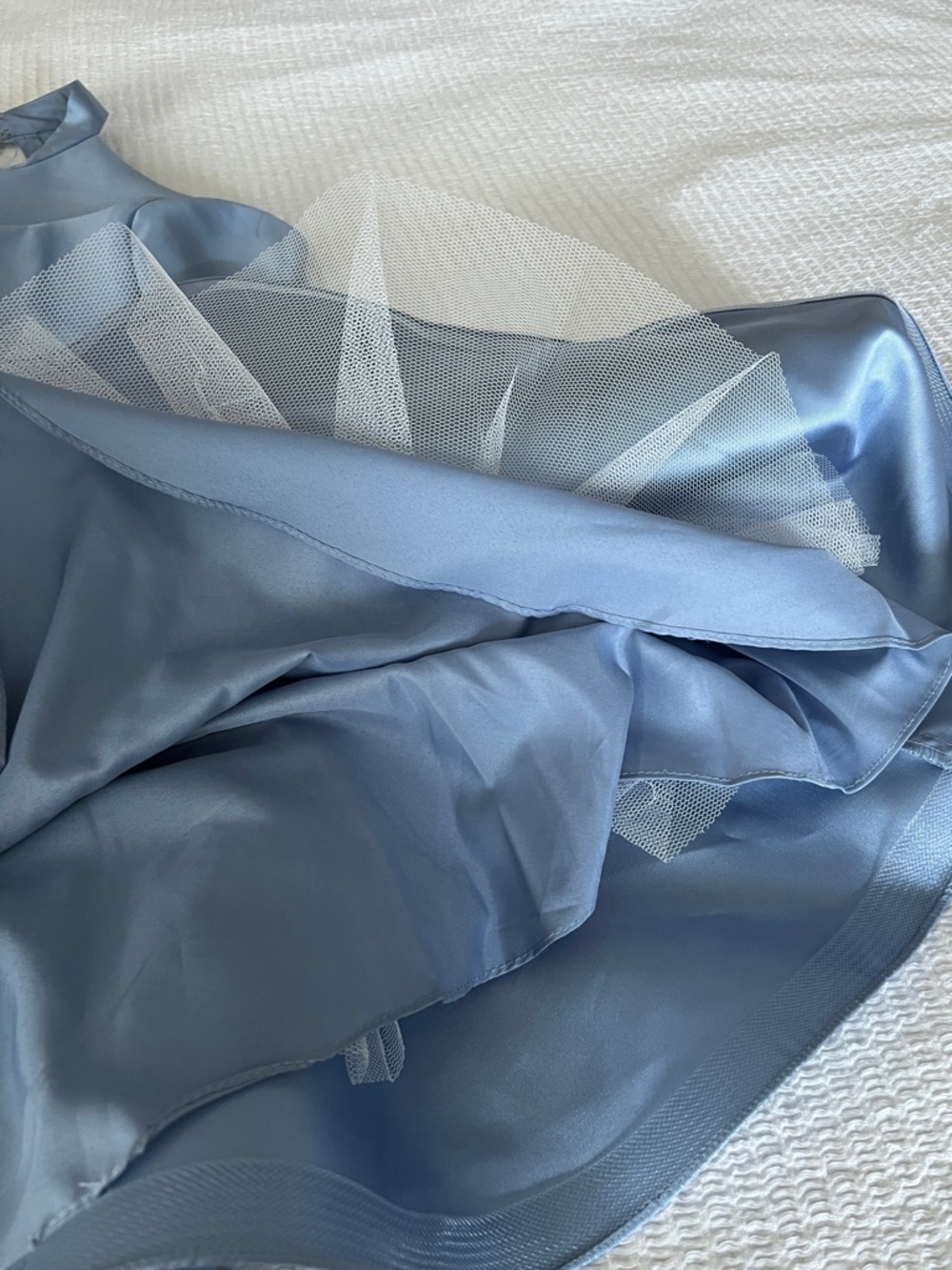 Alyce Paris Light French Blue Satin Circle Skirt Two-Piece Size 4 NWT - Picture 7 of 8
